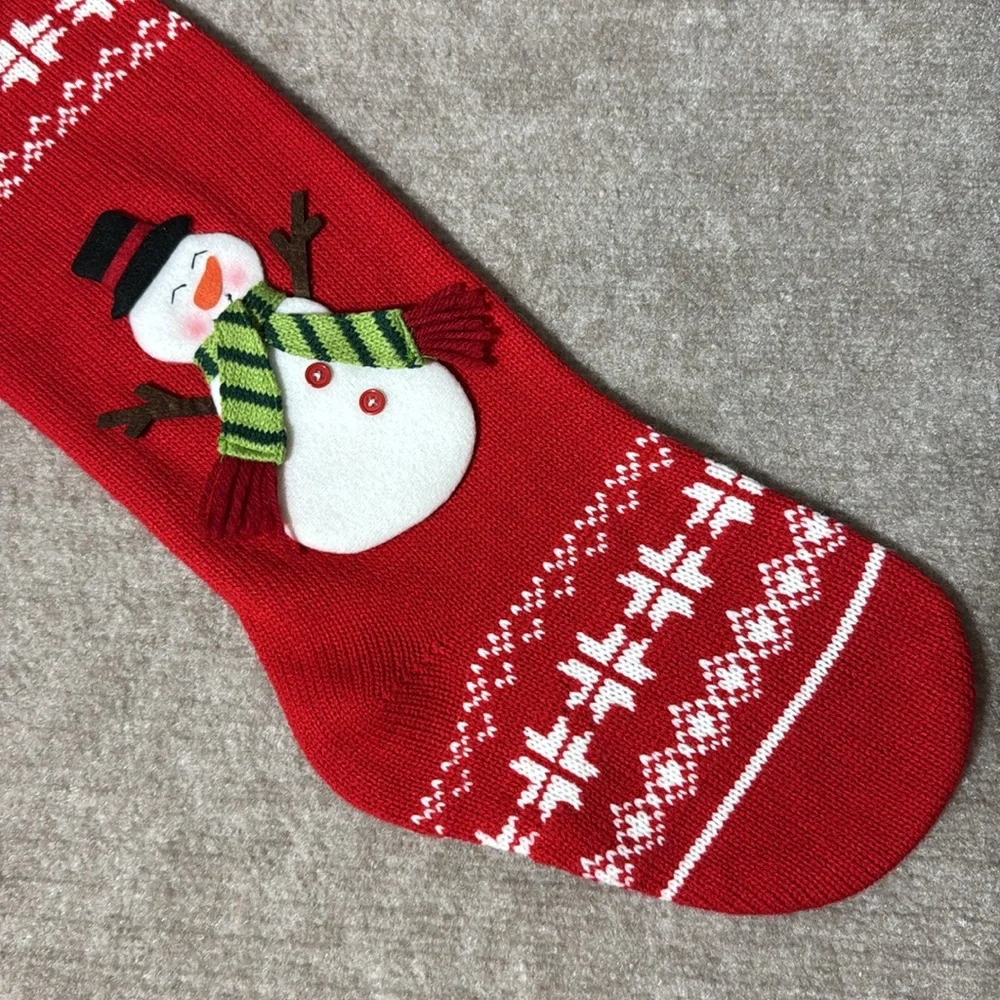 Transpac Red Sweater‎ Like Snowman Christmas Holiday Stocking